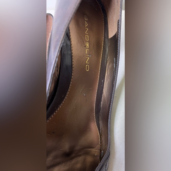 Bandolino Brown Leather Women's Shoes with Kitten Heel Pump Size 9.5 - Picture 8 of 16